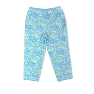 Vintage Talbots Paisley Print Ankle Pants
